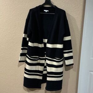 Striped Blue and Cream Women's Sweater